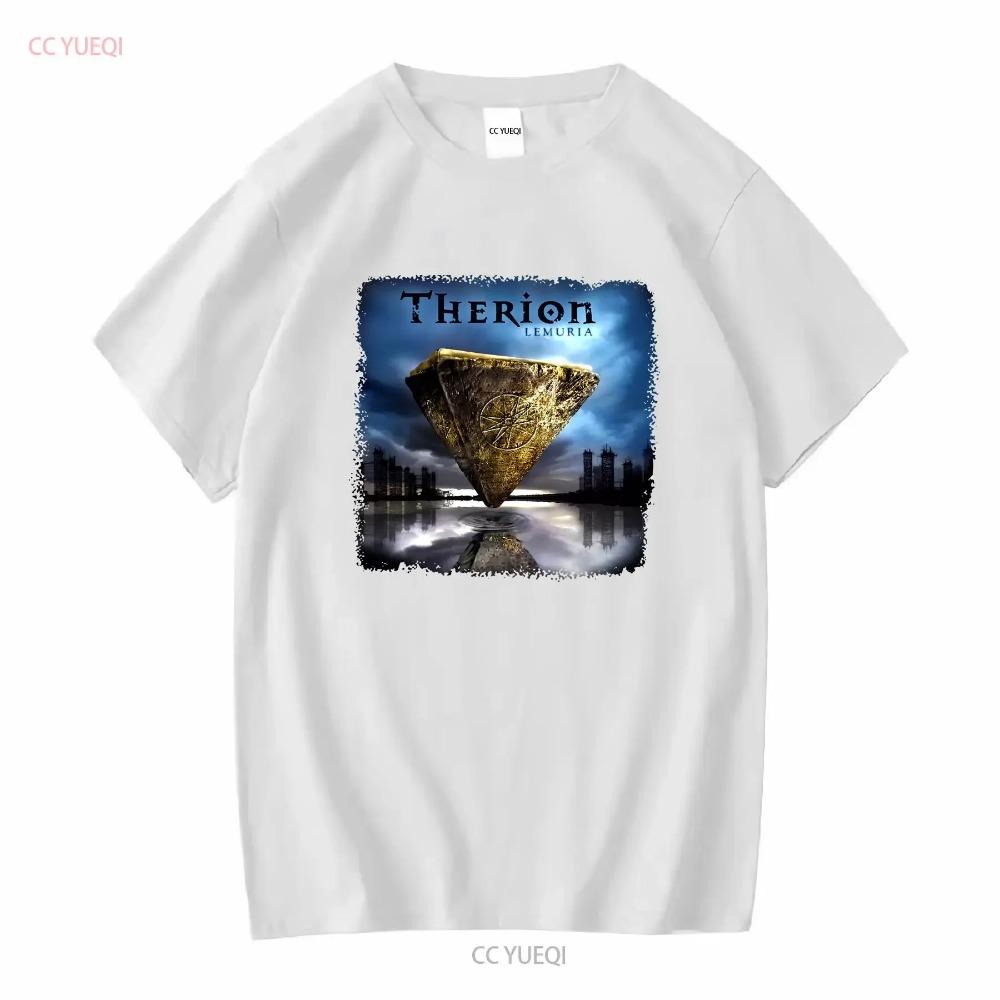 THERION LEMURIA NOVÝ Kapelní Merch Černé tričko vintage Prané pánské Top Pro Každodenní Nošení Mírně Měkké streetwear Unisex móda