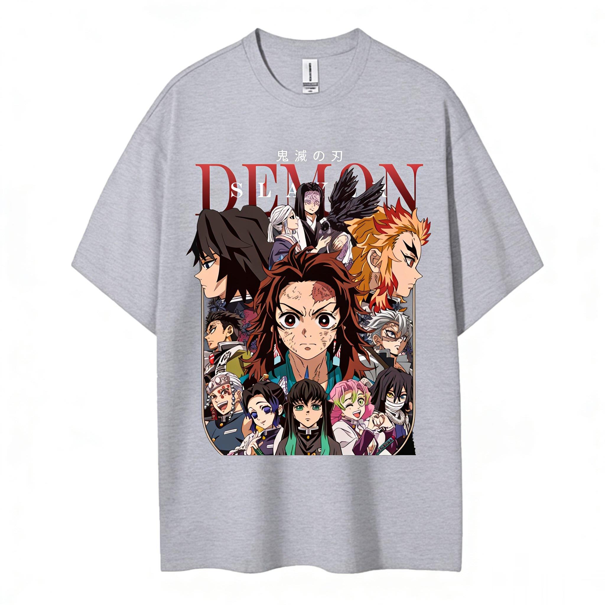 

Kimetsu No Yaiba Demon Slayer Anime T Shirt 2026 Summer Short Sleeve Tee Unisex Women Casual Top Graphic Print Streetwear 4XL