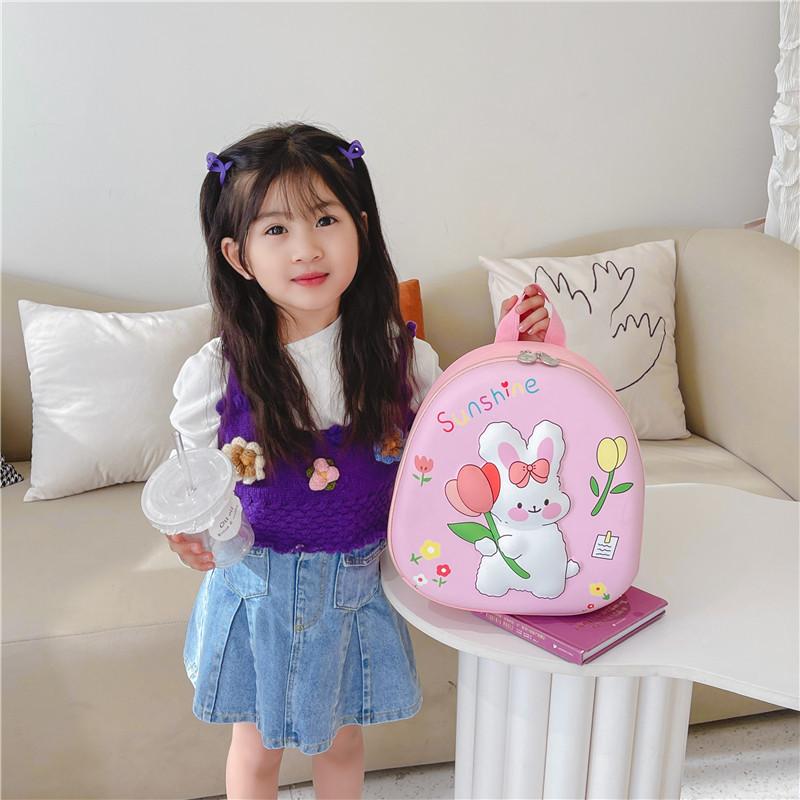 Colorful 3d Cartoon Rabbit Toddler Backpack With Eva Material For School