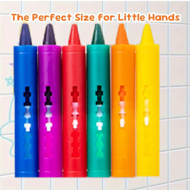 

Washable Bath Crayons Kit – Vibrant Bathtub Markers for Kids, Easy to Clean, Enjoyable Shower Art and Craft Supplies