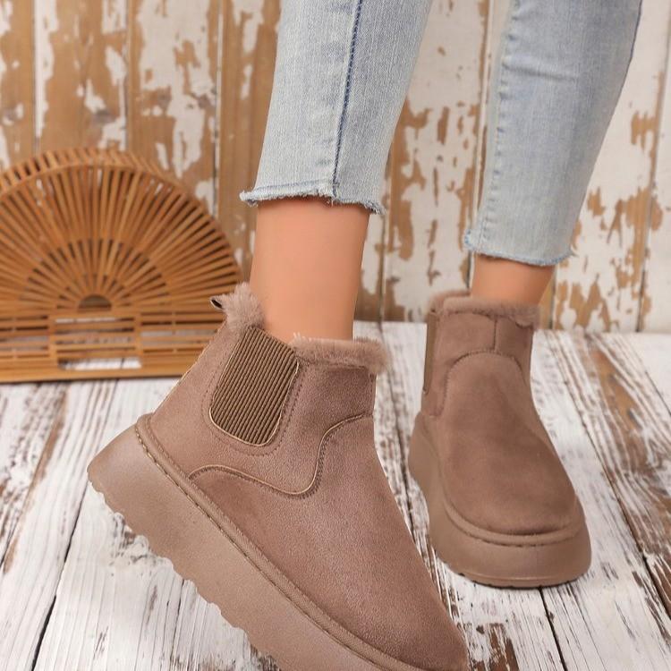 Foreign Trade Large Size Thick-soled Snow Boots Women's 2025 Winter New Velvet Thickened Warm Snow Boots Women's Casual Versatile