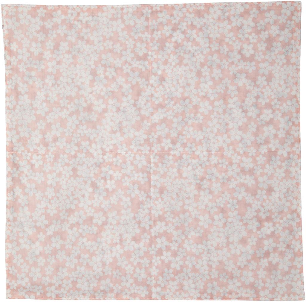 Shirayuki Shirayuki Yuzen Hand Cherry Dishcloth, Towel, Blossom, Blue/Pink