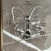 Clear Sturdy Acrylic Butterfly Wall Hook Stylish Hairbrush Organizers for Home Decoration and Storage Solution
