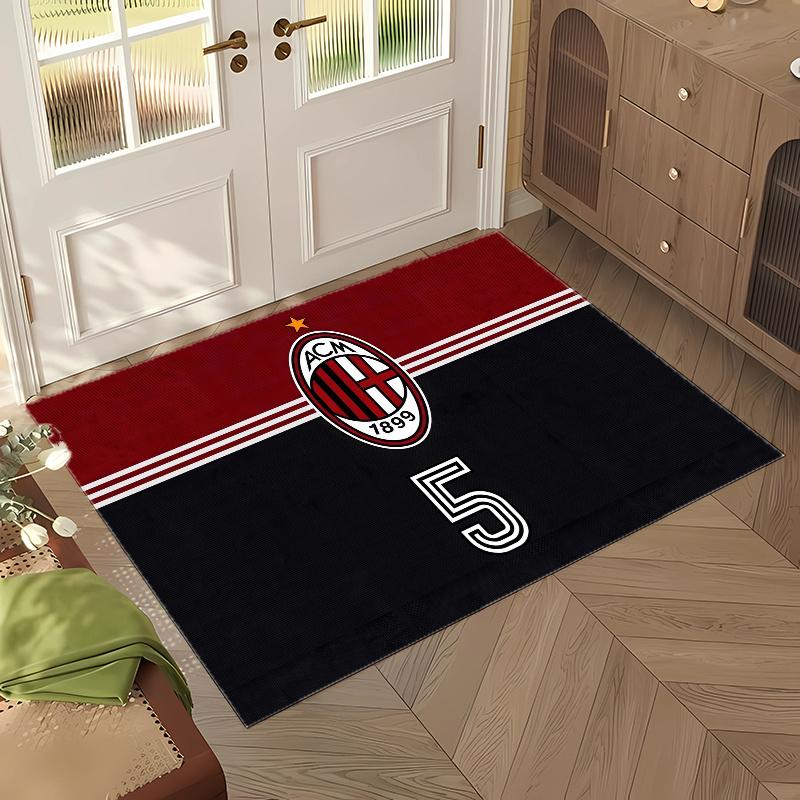 A.C. Milan (64) Office Rug Elegant Floor Rug for Office Living Room Bedroom and Indoor Home Spaces