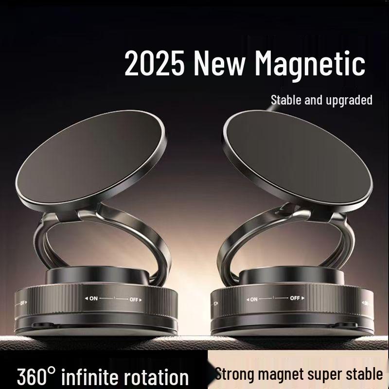 Multi-functional Vacuum Suction Magnetic Car Phone Holder & Navigation Mount