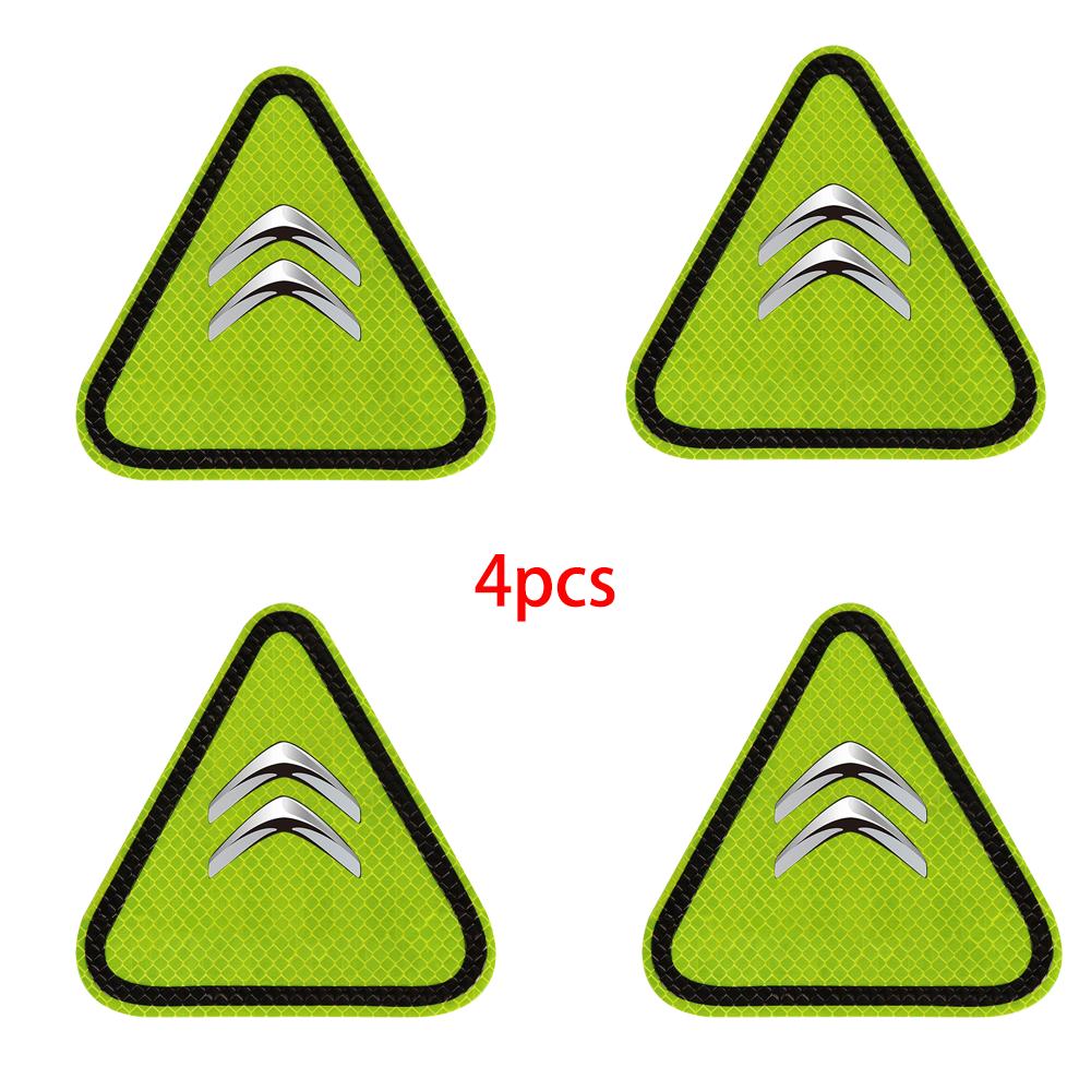 AJFJ2 Car Reflective Sticker Automobile Trunk Warning Safety Tape Reflective Strips For Citroen C1 C3 C4 Picasso C4L C5 VTS C-ELYSEE