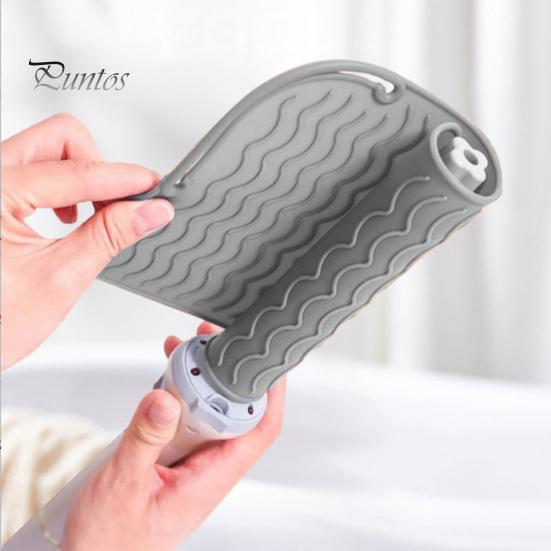 Styling-Werkzeug, hitzebeständige Matte, aufrollbar, faltbar, rutschfest, flach/Lockenstab, Haarglätter, Haar-Werkzeuge, Silikon-Pad, Schutzkissen