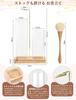 Incense Stand, Ash-Free, Hanging Type, Stylish, Wooden, Square Base, Stable, Ash-Splash Prevention Glass Cover, Candle Compatible, for Meditation, Stu
