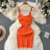 Knitting Summer Silm Inner Wear Base Sling Dress
