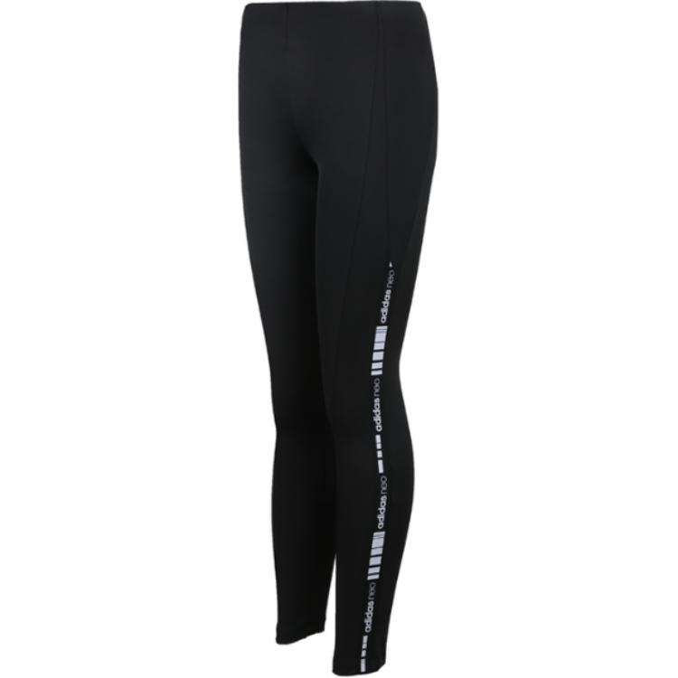 Adidas Neo Soft Comfortable Letter Leggings Women Leggings Black DW8347
