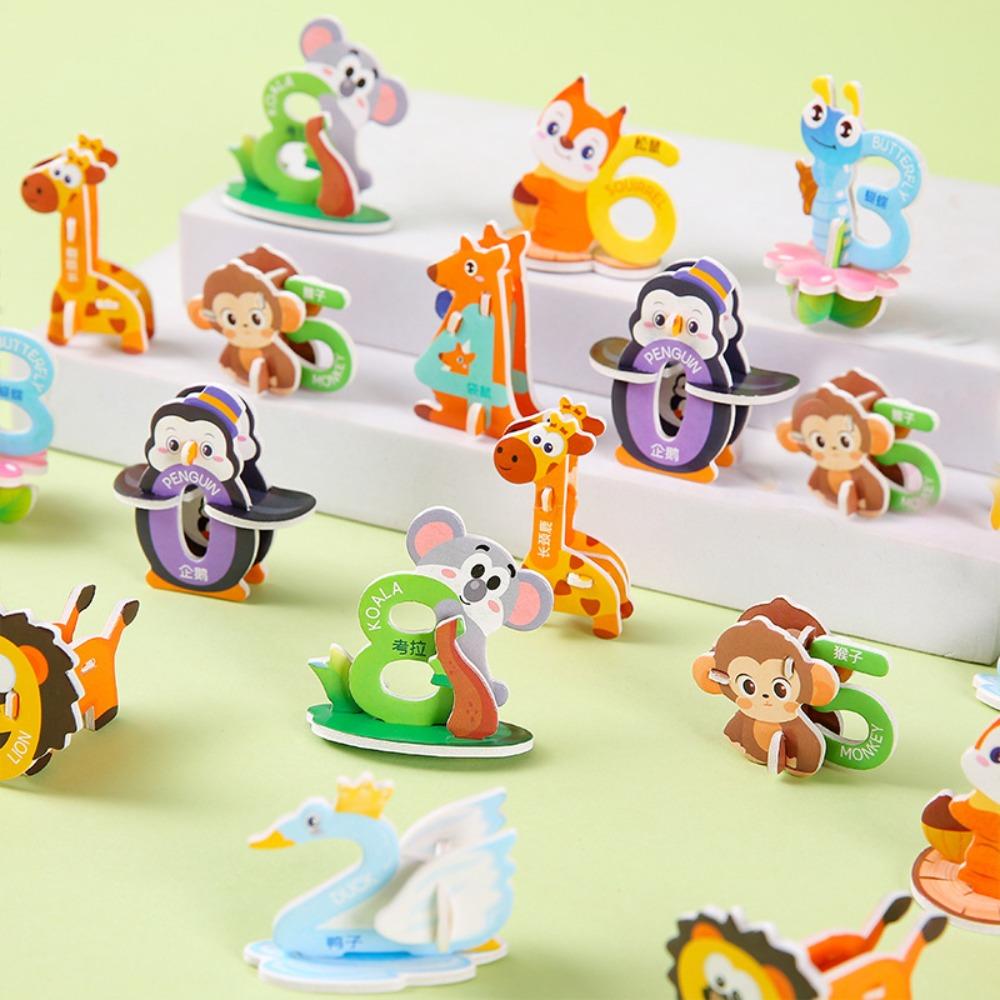 30pcs 3D Jigsaw Puzzles Paper Assembly Model New Puzzle Model  Kids
