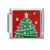Lovely Santa Claus Snowman Christmas Tree Gloves Italian Charm Links Fit 9MM Stainless Steel Bracelet Women Men DIY Making Gifts