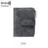 Anti-theft Brush Women's Short Wallet Korean Version Three-fold Portable Clutch Bag Simple Solid Color Wallet