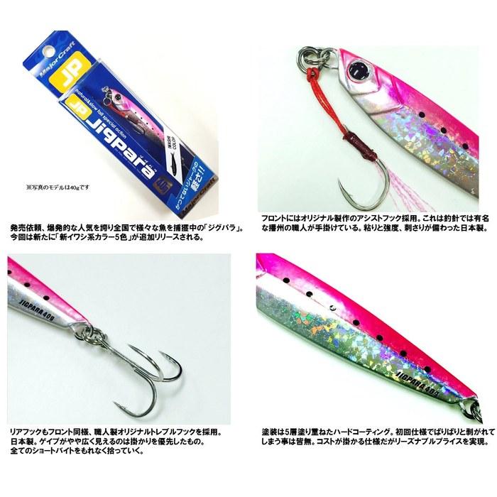 Major Craft Lure Metal Jig Jigpara Short 40g #29 Pink Iwashi JPS-40 29.Pink Iwashi
