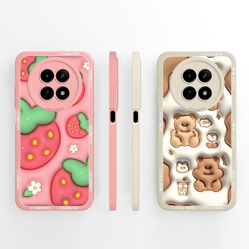 Matte Hülle für OPPO Realme 12 11 Pro Plus 12Lite 12X 11X Hülle Niedliche Mode Welpe Handy Tasche Weiches Flüssigsilikon Stoßfester Bumper für OPPO Hülle Capa