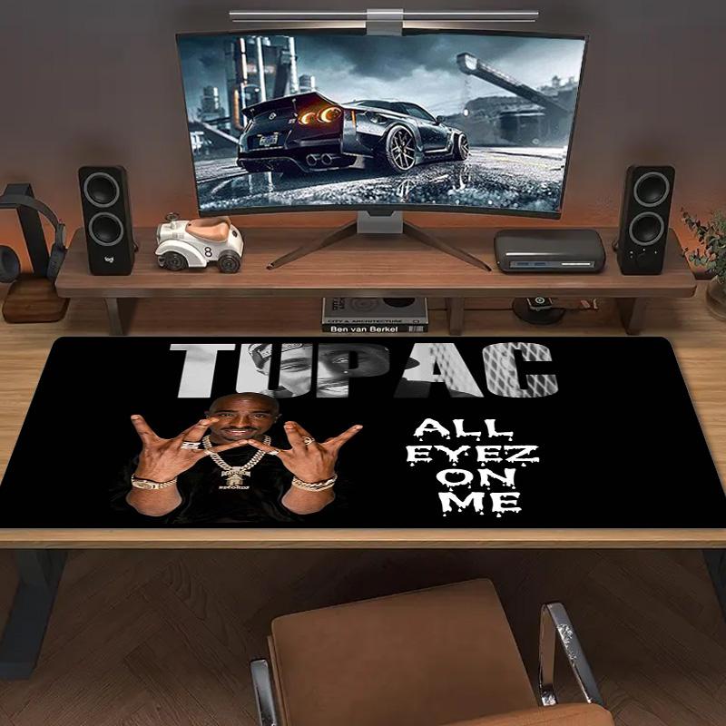 Tupac Poster Color Mouse Pad Large Gaming Table Cushion Non-slip Laptop Tablet Big Mousepad XXL Mat Mini PC Playmat With Lock Edge