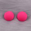 New Korean Neon Yellow Green Round Square Acrylic Stud Earrings For Women Geometric Triangle Matt Earrings Jewelry Party Gifts