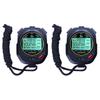 Stopwatch Sport Timer Lap Split Digital Stopwatch with Clock Calendar Alarm, Shockproof Stopwatch for Sports Training