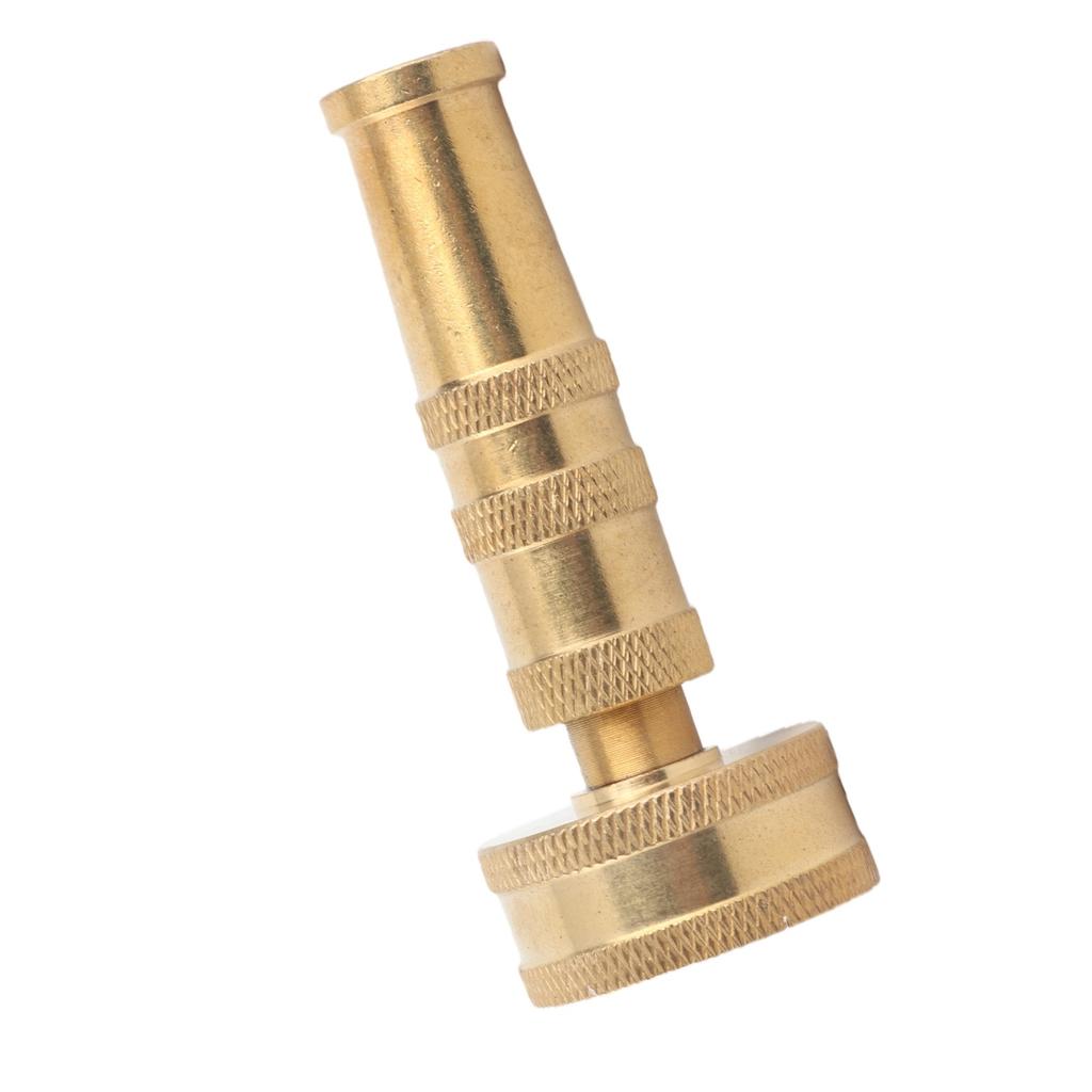 Adjustable Twist Nozzle Heavy Duty Solid Brass Thicken Garden Hose Sprayer Adapter for Watering