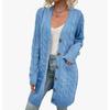 TIFICY Women's Fashion Casual Fall Winter Solid Color Print Long Sleeve V-Neck Sweaters