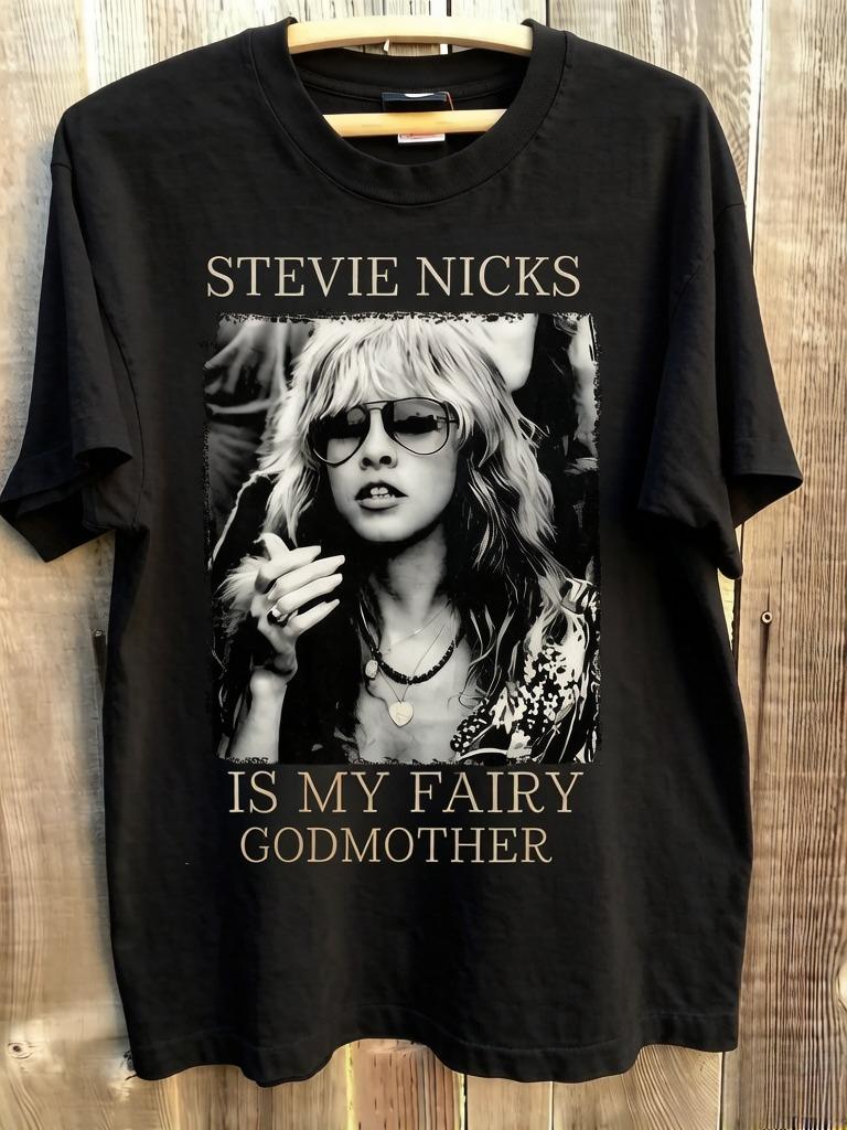 

Stevie Nicks Band Shirt Retro Stevie World Tour Graphic Unisex Tshirt Pure Cotton Is Suitable for All Seasons S