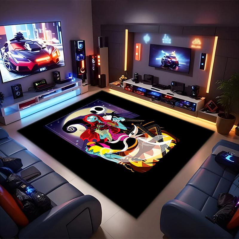 1PC The Nightmare Before Christmas Rug - Home Decoration Carpet For Living Room Bedroom Flooring Computer Chair Area Rug
