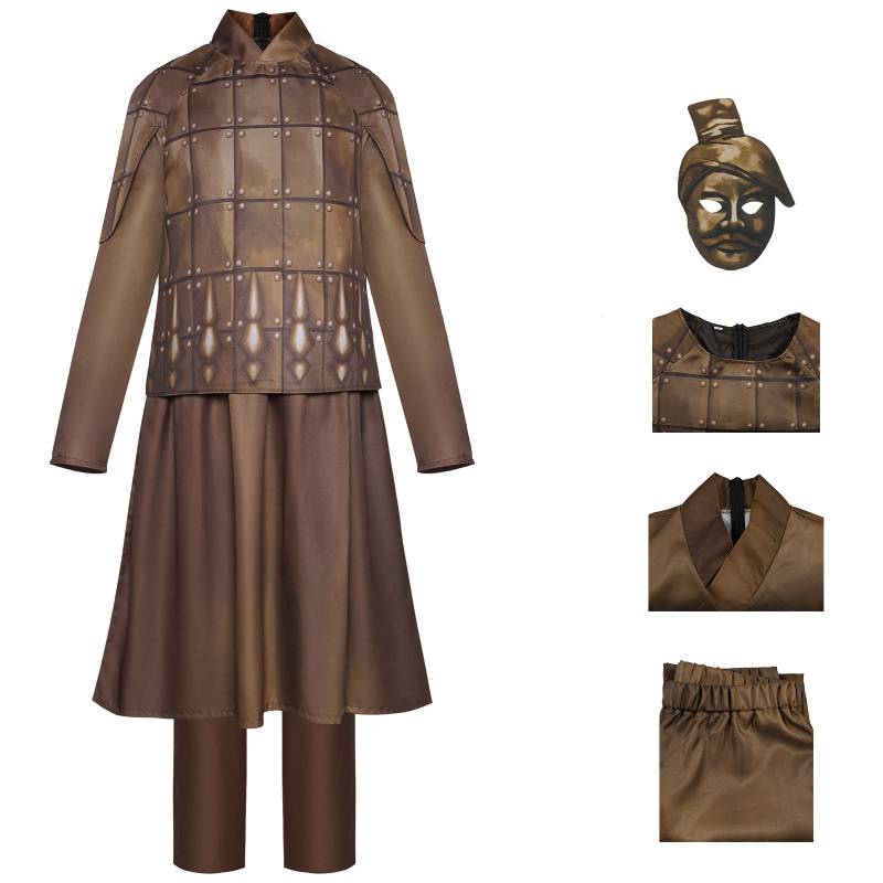 Cosplay Army Terracotta Costume Set Fashion Halloween Stage Show Party Costume