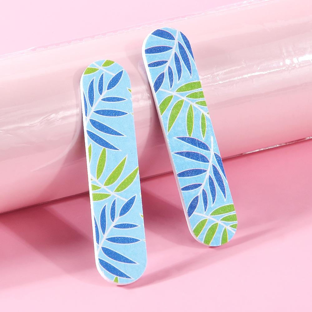 100PCS 9cm Mini Colorful Nail File Double Sided Emery Boards Small Nail File Trimming Tool Manicure Pedicure Tools Wholesale