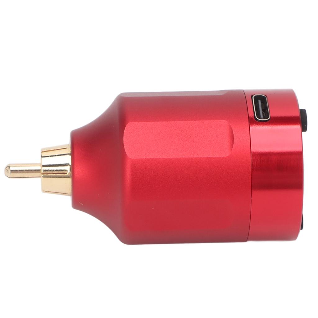 Tattoo Power Supply Wireless 4‑12V DC5V 1A LCD Display 1200mAh USB Rechargebale RCA Tattoo Pen
