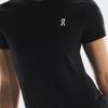 On Court Logo Solid Color Round Neck Tennis Short Sleeve Regular T-Shirt Women Tops Black 1WE11080485