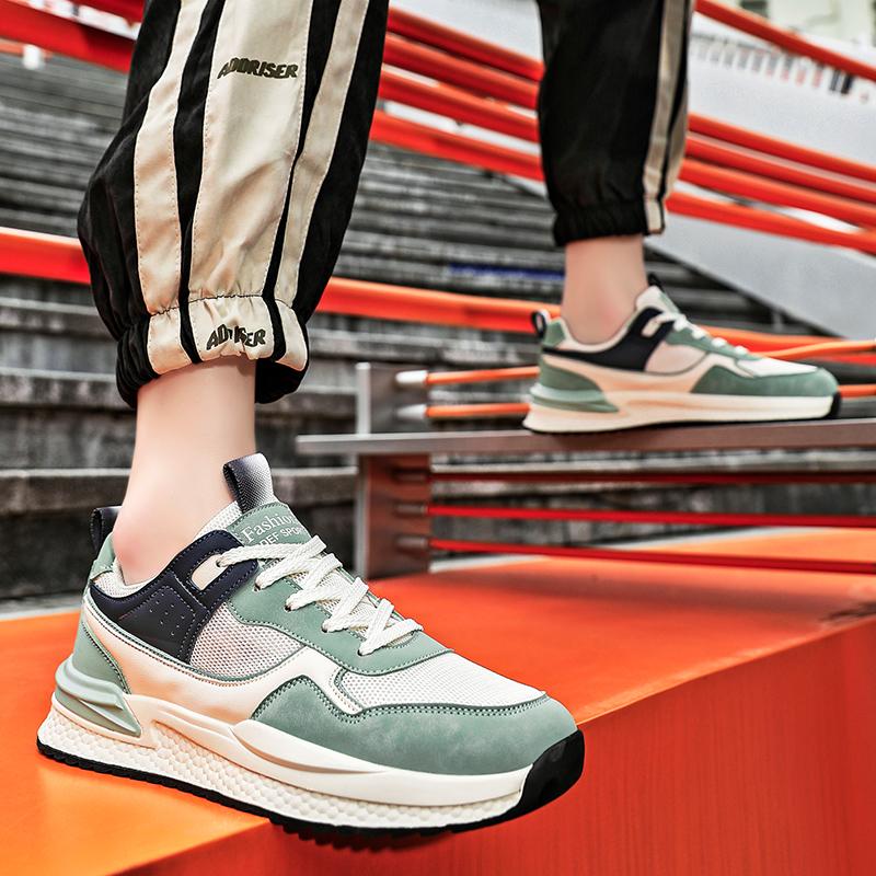 Men’s Jogging Sports Shoes Casual Street Style Running Sneakers Fashion Retro Shoes Students Large Plus Size Shoes