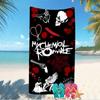 Customizable personalized beach towels My Chemical Romance themed designs.Suitable for the beach, yoga, sports;ideal as beach accessories