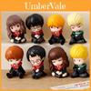 Small Harry Potter Pvc Collectible Figurine Set With Sitting Posture For Kids And Fans