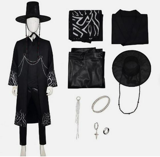 K-Pop Demon Hunter Group Halloween Cosplay Costume for Qin Yu Role-play