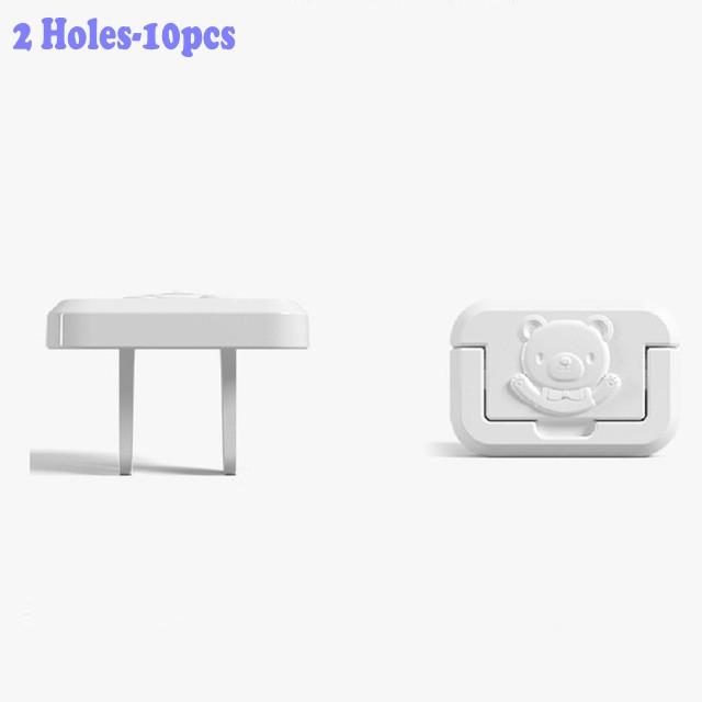 Eu Power Socket Power Socket Baby Child Child Safety Protection Protection Anti-Electric Shock Plug Protector Rotating Cov