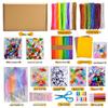 International Kindergarten DIY Kit: Chenille Stems, Pompoms & Non-Woven Fabric for Handmade Art Projects