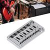 6 String Electric Guitar Bridge Kit Brass Through Body Non Tremolo Guitar Bridge with Wrench for St