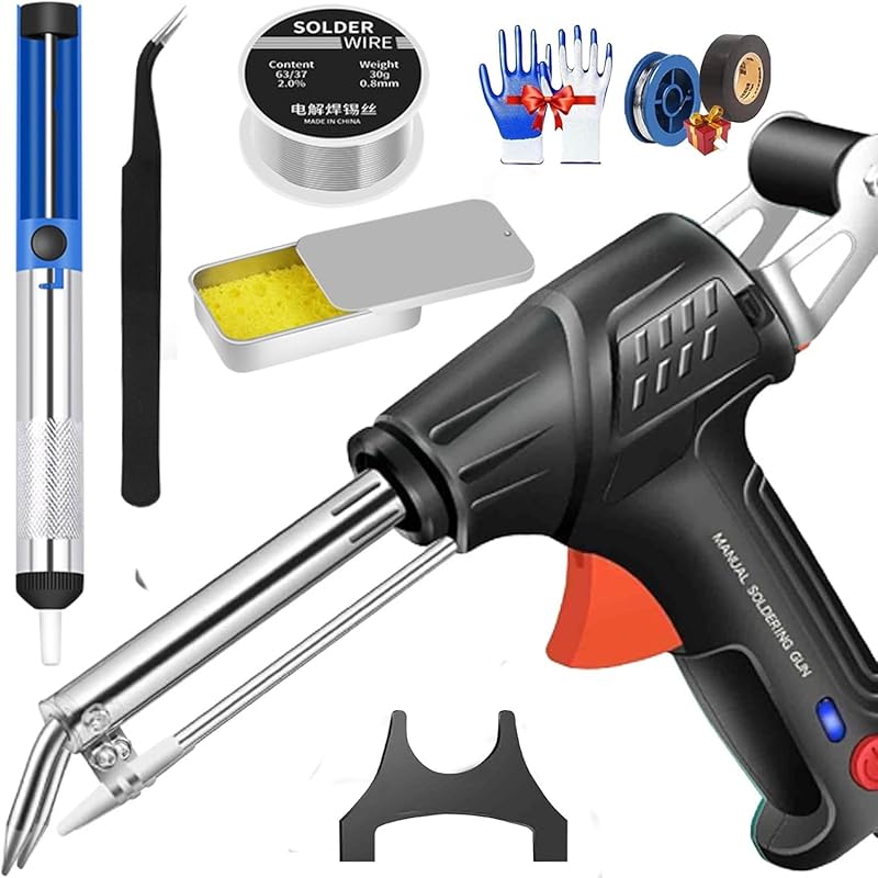 Internally Heated Industrial Laser Welding Tools, Multi-Function Soldering Iron Soldering Gun Set, 60 W-110 V Soldering Iron Gun, for Electronics