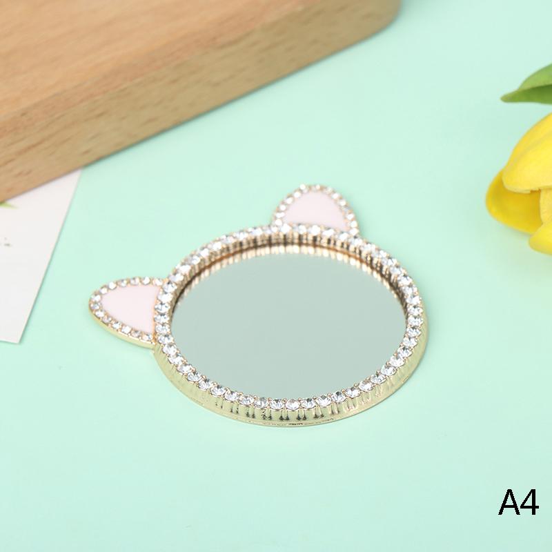 Dolls Makeup Furniture Toy Accessories Dollhouse Miniature Vintage Glod Vanity Mini Doll House Mirror, Dressing Mirror, Comb