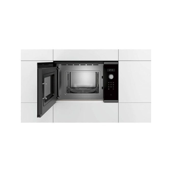 Bosch Serie | 6 BFL524MS0 Four Micro-ondes Monofonction Intégrable 20 Litres 800 Watt Acier Inoxydable