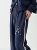 THE GREEN LAB Lace Side Line Track Pants [Navy]