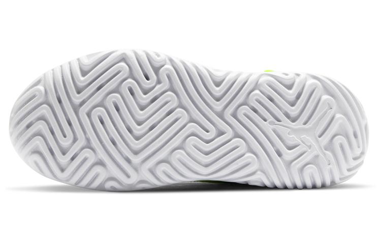 Jordan Proto 23 Slip Resistant Cushioning Abrasion Resistant Low Top Children's Basketball Shoes Yellow White Black AT3176-700
