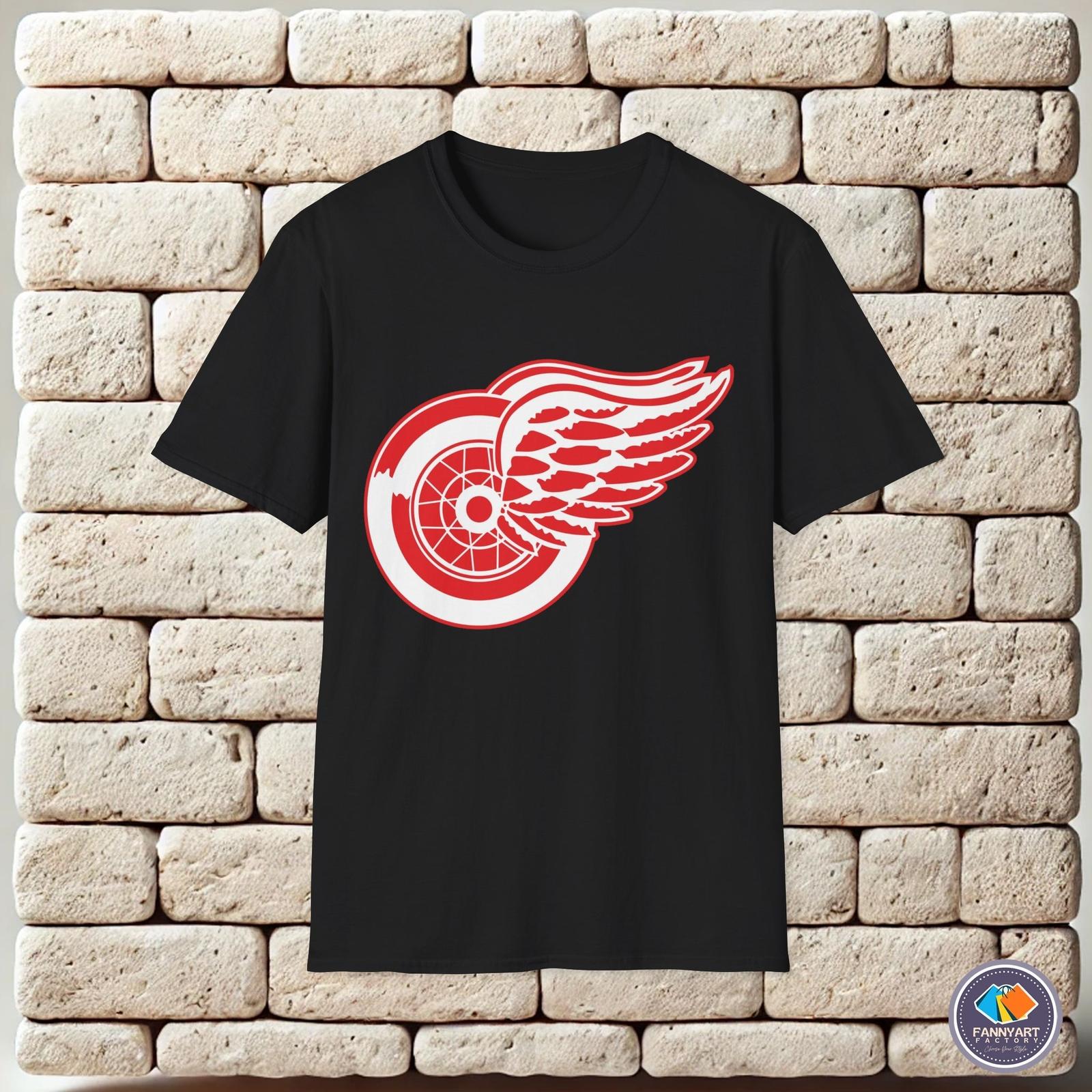 Detroit Red Wings NHL Club Logo Symbol Unisex T-Shirt XXXXL