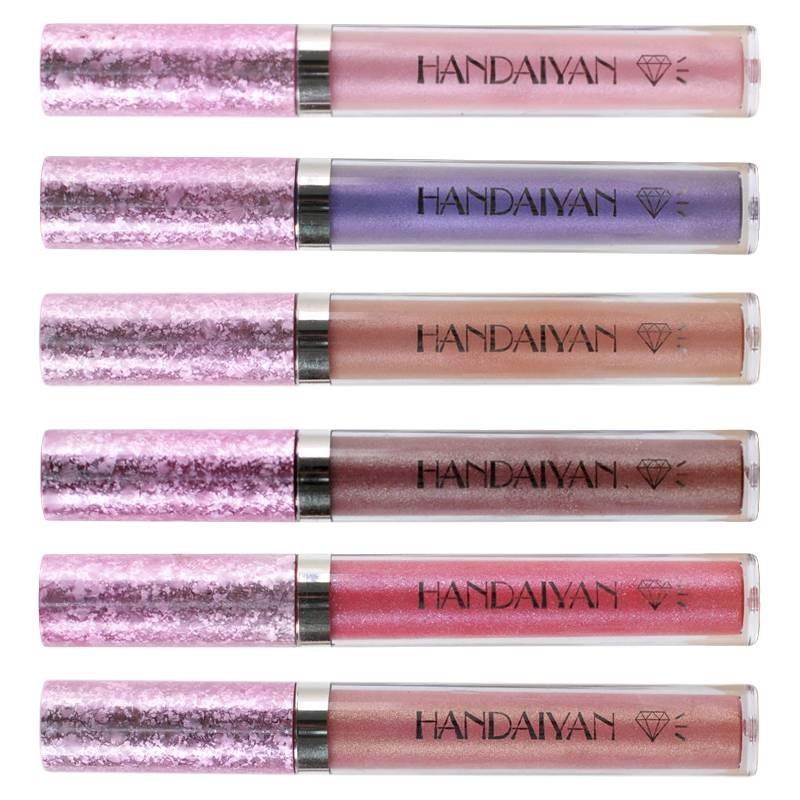 Shiny Lip Gloss 6 Colors Glittery Lip Gloss Long-lasting And Radiant