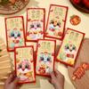 6pcs Chinese Style 2025 Snake Year Red Envelopes Blessing Money Packet  Spring Festival Supplies
