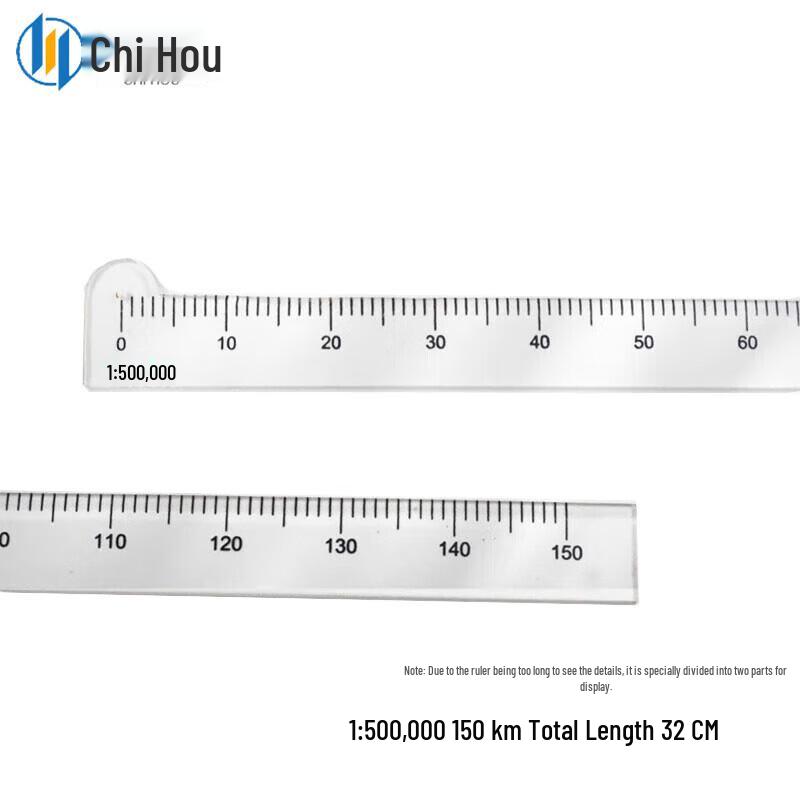 Tactical Multi-Function Plotting Scale Ruler