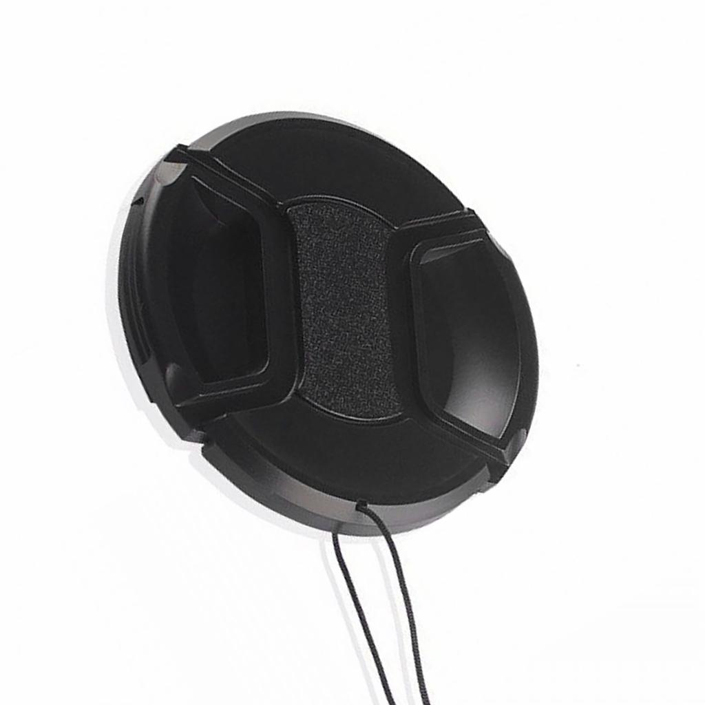 Camera Lens Cover Black ABS Protective Universal 58mm Front Lens Cover for Replacement