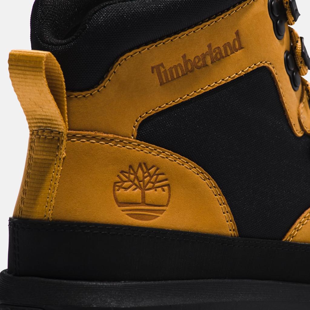 Timberland Converge Leather & Fabric Mid Men's TB0A652D2311 Wheat with Black Nubuck, 9.5 / 27.5cm