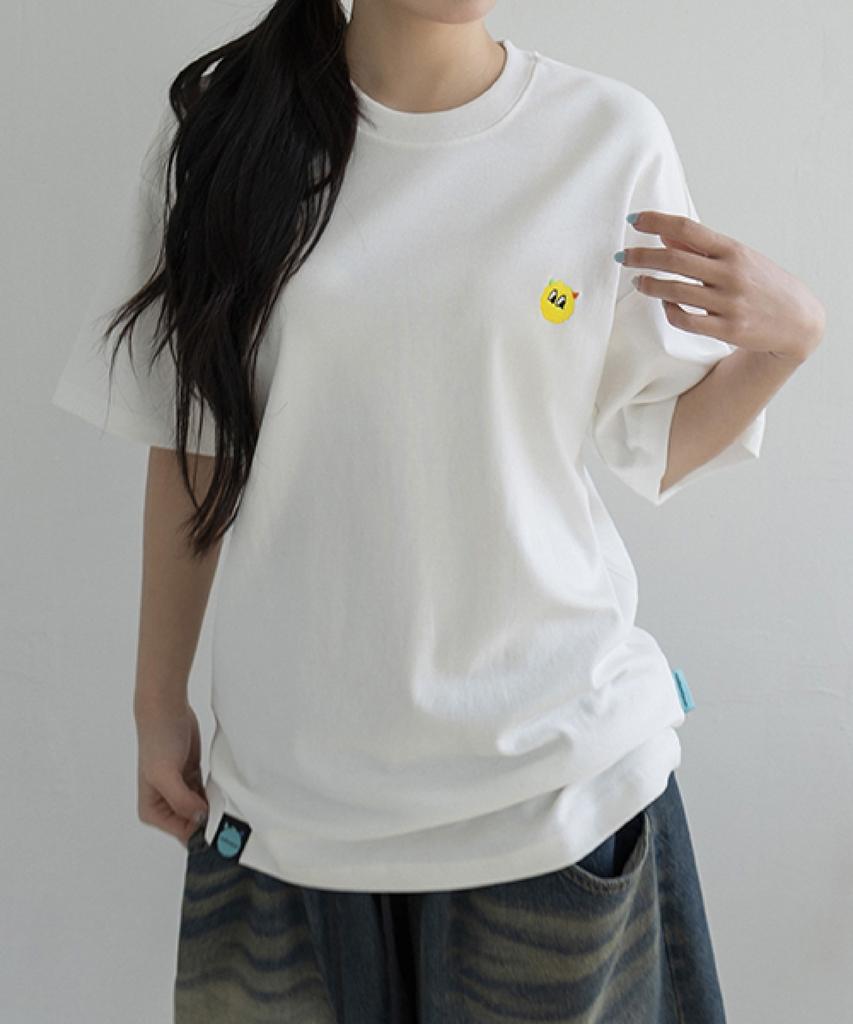 Ejeuaiwon Yelly Face Regular Fit Short Sleeve T-Shirt