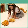 Plush Tiger Tail Animal Toy Cute Dinosaur Plushie For Kids Playroom Decor